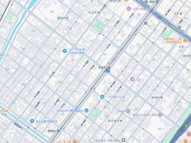 堺市堺区寺地町西　第1期　新築一戸建ての地図