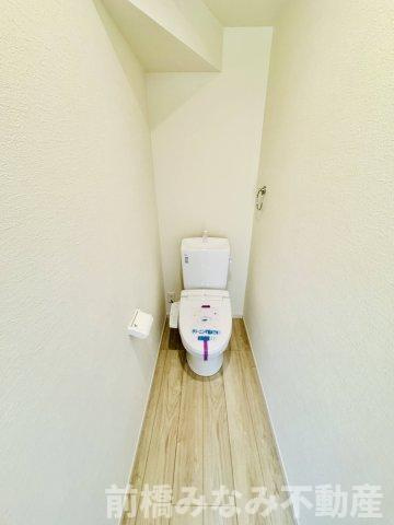 前橋市日吉町4丁目2期　限定1棟　ずっとプラス　新築建売のトイレ|トイレもきれいです