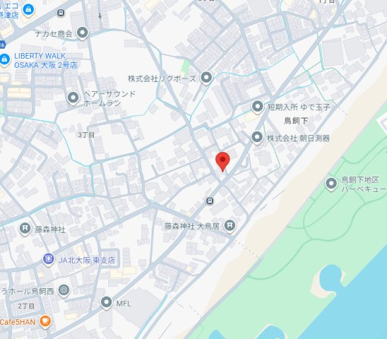 摂津戸建の地図