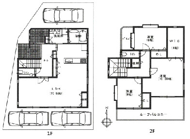 尼崎市南武庫之荘　中古戸建の間取り