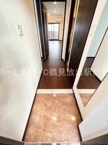 大阪市鶴見区鶴見４丁目の賃貸マンションの玄関