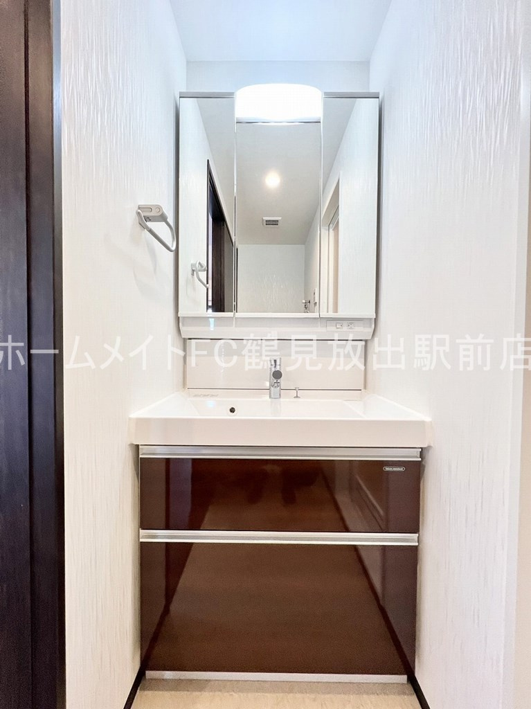 大阪市鶴見区鶴見４丁目の賃貸マンションの独立洗面台