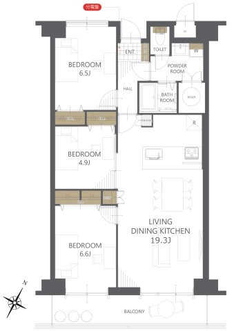 【間取り】大州コープマンション 