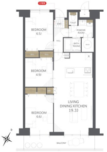 【間取り】大州コープマンション 