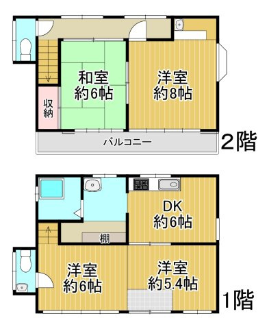 －三丁目不動産ー　深谷市下手計　敷地内に倉庫の間取り