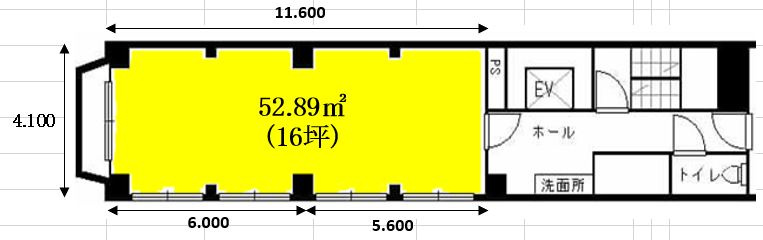 大津市梅林１丁目の事務所の間取り