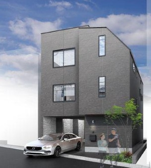 宮前3丁目・建築条件付売地の外観パース