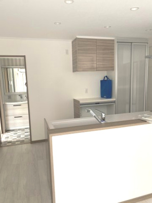 【キッチン】 | 平佐町字三本松 戸建 | ※新築時の写真になります。
