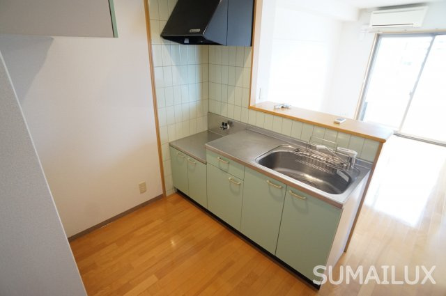 熊本市南区近見７丁目の賃貸マンションのキッチン