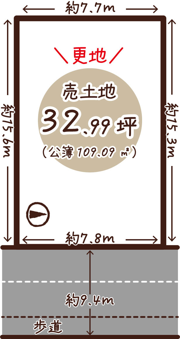 寺戸町中野　建築条件無土地