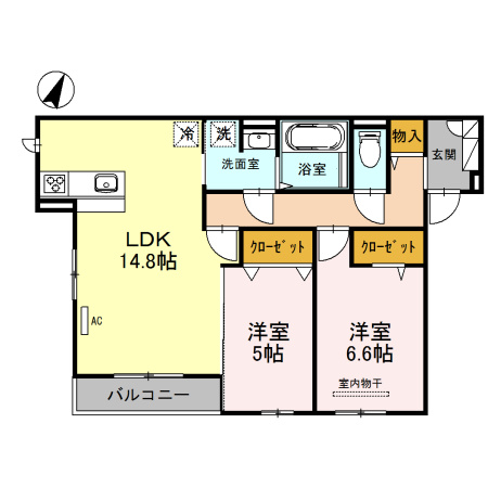 【間取り】 | Mauve上中条