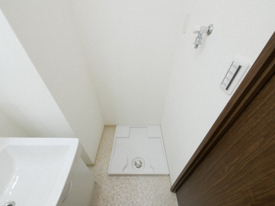 【設備】 | AQUA GALAXY | 洗濯機置き場です