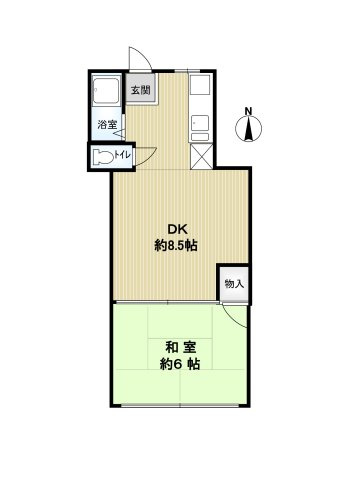 篠北ハイツの間取り