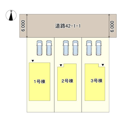 【区画図】 | 赤穂市板屋町２期/全3棟
