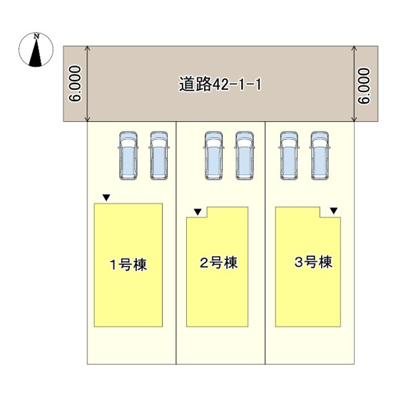 【区画図】 | 赤穂市板屋町２期/全3棟