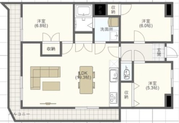 アーデント熊野の間取り