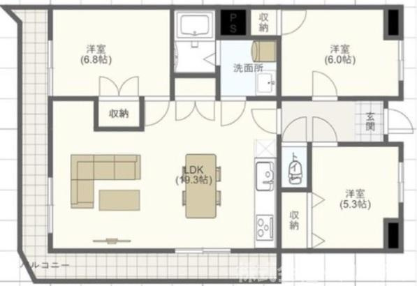 アーデント熊野の間取り