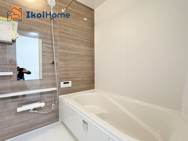 明石市太寺天王町　全3棟　1号棟　新築戸建の浴室|【ホームページに現地動画掲載中】●年中無休：当日予約可●1坪タイプの広々したユニットバスになります