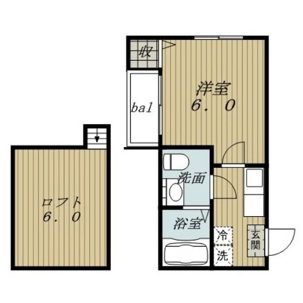 マインハイム枇杷島　名古屋市賃貸　仲介手数料無料の間取り