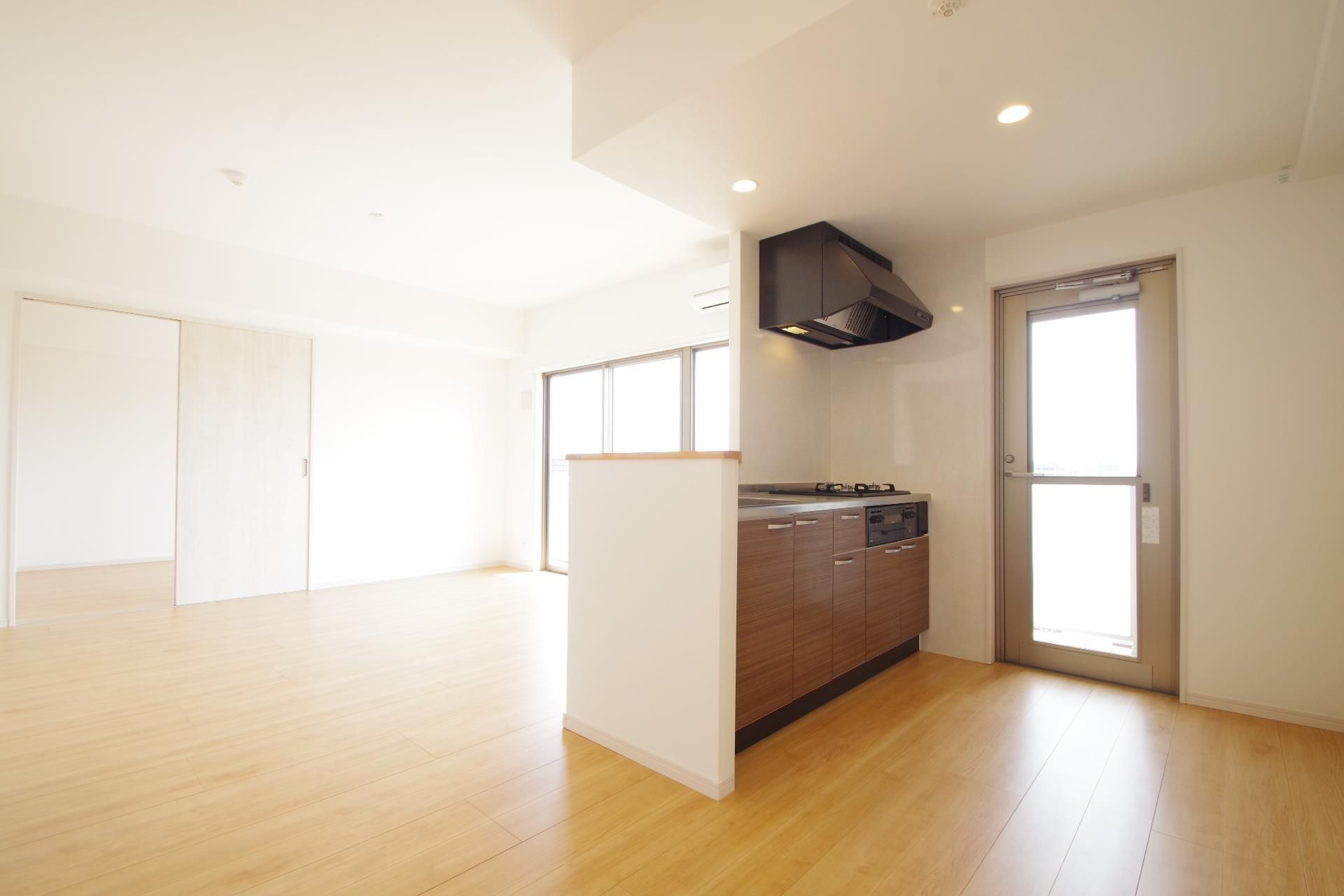 熊本市中央区京町本丁の賃貸マンションの居間・リビング