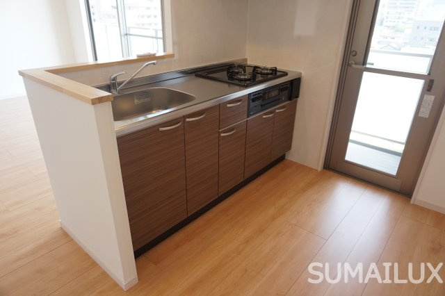 熊本市中央区京町本丁の賃貸マンションのキッチン