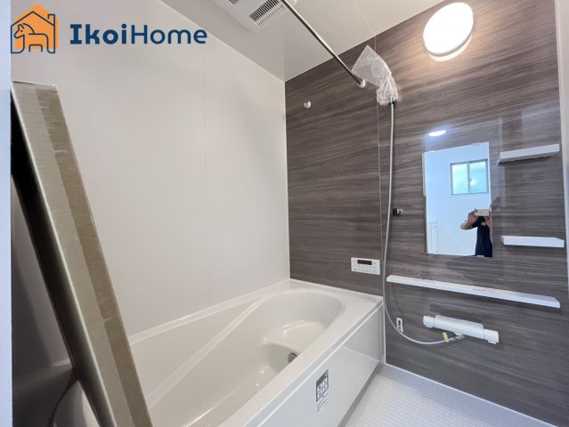 明石市太寺天王町　全3棟　2号棟　新築戸建の浴室|【ホームページに現地動画掲載中】●年中無休：当日予約可●「断熱ユニットバス・断熱浴槽」を使用。