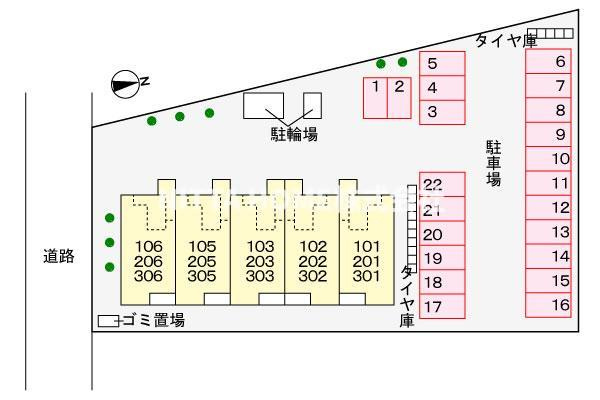 ベル　フィオーレの区画図|平面図です＊