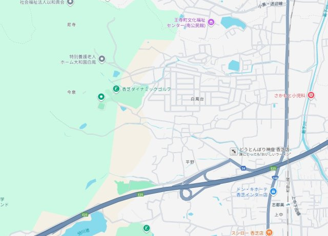 18(土)19(日)現地説明会開催中　香芝市平野の地図