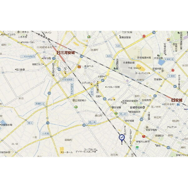 アンプルールリーブルpear fieldⅡ　　刈谷市近郊の賃貸ならクラスホーム刈谷店の地図