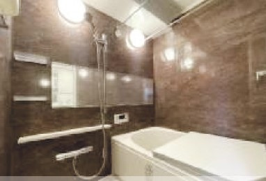 日商岩井自由が丘マンションの浴室|日々の疲れを癒すお風呂付です