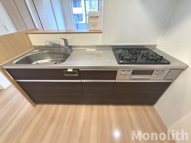 JIN輝A棟のキッチン