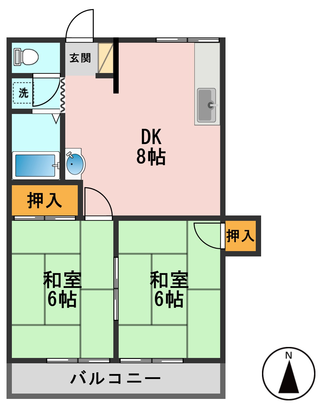 サンコーポ富士の間取り