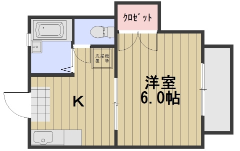 エステート新保B棟の間取り