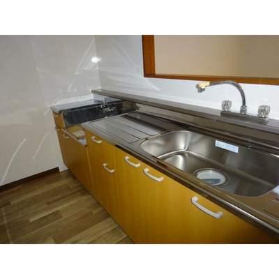 【キッチン】 | サンライズ中瀬 | ガスコンロ設置可。