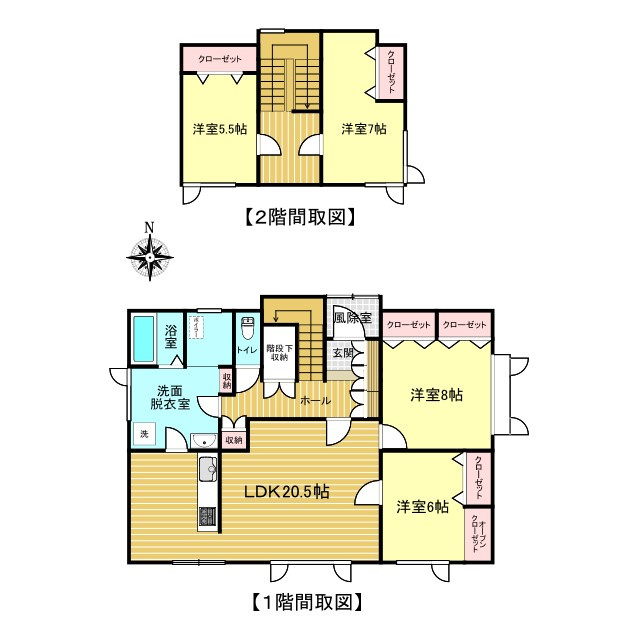 網走市北３条東１丁目７－３　中古売家の間取り|【間取り】西側の和室をリビングに拡張してキッチンを対面に変更します。リビングから洗面所に行き来出来るようになるので使い勝手がかなり良くなります。