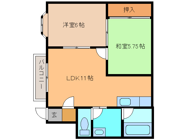 ハイツ久の間取り
