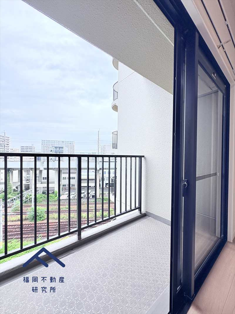 パロスリバーコート博多弐番館のバルコニー