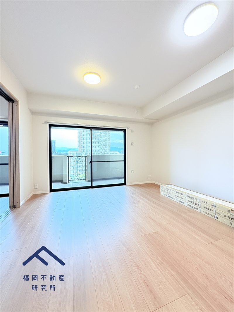 パロスリバーコート博多弐番館の居間・リビング