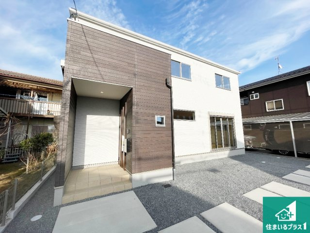 野洲市大畑　第2期　新築一戸建ての外観|お客様に長く安心して住んでいだだける事にこだわった家づくり！住んでからのアフターサービスにもしっかりと取り組んでいます！