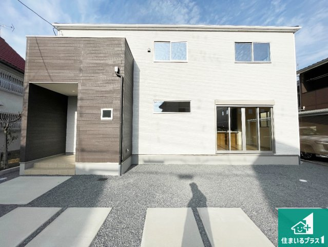 野洲市大畑　第2期　新築一戸建ての外観|安心の10年保証！外観を美しく保ち、雨水で汚れを落とします！気になることがありましたら、お気軽にお問い合わせください！