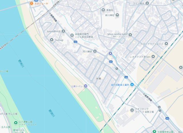 野洲市大畑　第2期　新築一戸建ての地図