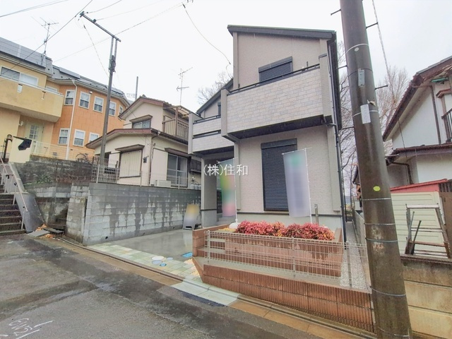 富士見市大字水子の新築一戸建の前面道路含む現地写真