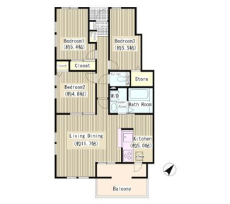 【間取り】 | Comfort Stage Myoden