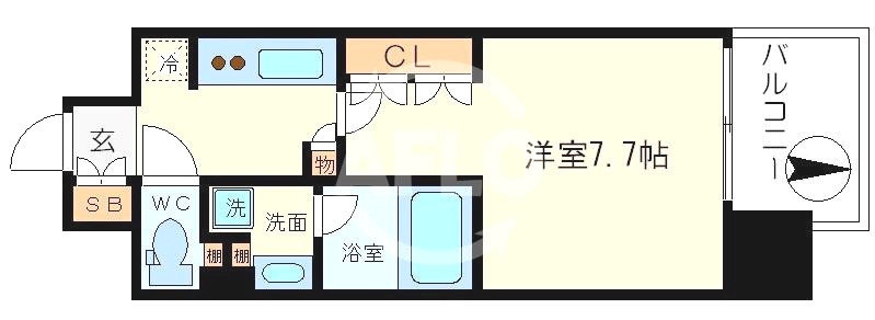 アーバネックス心斎橋の間取り|アーバネックス心斎橋　間取り