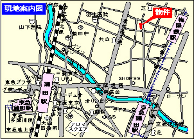 リーフテラスの地図