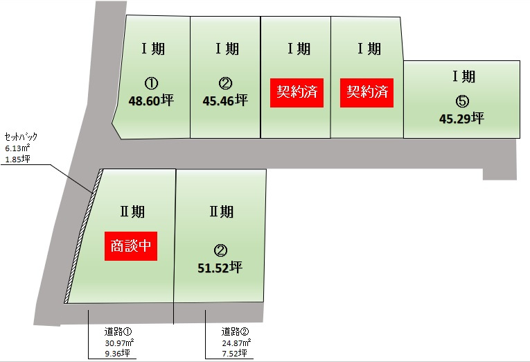 姫路市八代東光寺【全7区画】売土地の土地図