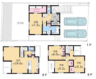 【間取り】 | 新築戸建　神戸市垂水区南多聞台３丁目 | ４ＬＤＫ