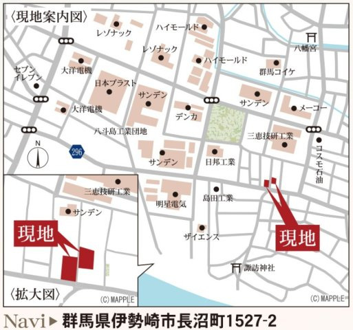 新築戸建・新築建売　伊勢崎市長沼町【長期優良住宅】豊受小・第四中の地図