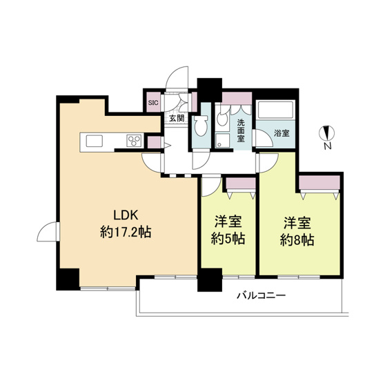 【間取り】 | クロスレジデンス大阪新町