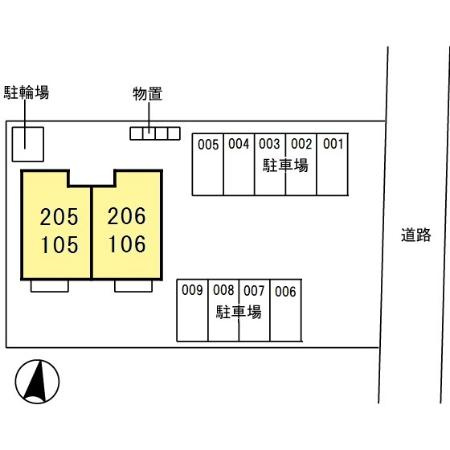 ベルフローラル　アレィの区画図